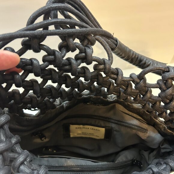 ***DANIELLA LEHAVI BLACK LEATHER BAG*** - Picture 5 of 7